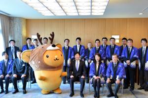 北海道観光PRキャラクター「キュンちゃん」表敬訪問3