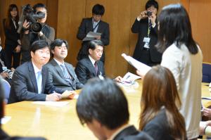 地域枠学生と知事との懇談会1