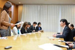 地域枠学生と知事との懇談会2