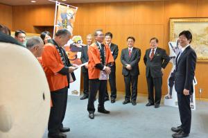 美作国建国1300年記念事業実行委員会表敬訪問1