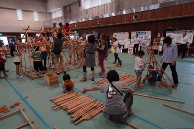 棒と輪ゴムで家づくり