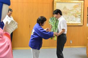 新庄村長表敬訪問２