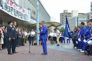 第13回全国障碍者スポーツ大会岡山県選手団及び岡山市選手団合同結団壮行式1