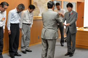 岡山県税制懇話会からの報告書提出1