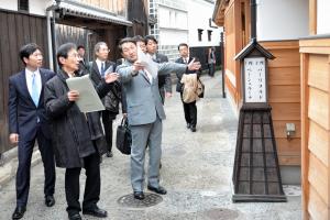 岡山・鳥取両県知事会議(倉敷美観地区視察)1