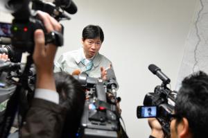 図上防災訓練(第1回災害対策本部会議訓練)(取材)
