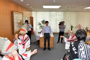 備中たかはし松山踊り実行委員会表敬訪問１