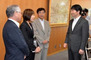 田代早紀選手の岡山県スポーツ特別顕彰授与式２