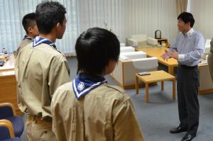 富士スカウト取得者表敬訪問２