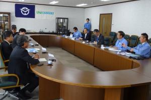 ユニキャリア(株)と岡山県内中小企業等との展示商談会1