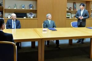 立命館大学との就職支援協定締結式1