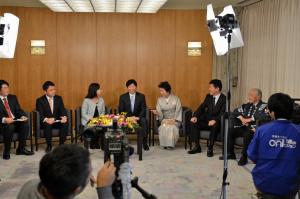 番組収録(岡山県ケーブルテレビ振興協議会)1
