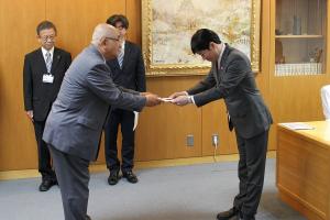 盲導犬育成に係る寄附金贈呈式