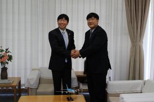 崔大韓航空日本地域本部長表敬訪問