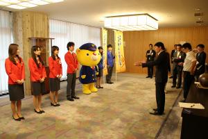 吉備之国くまなく旅し隊表敬訪問