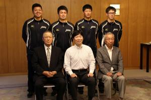 世界男子ソフトボール選手権大会出場選手等表敬訪問