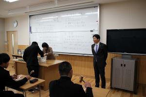学校視察〔久米南町立久米南中学校〕