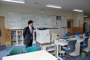 学校視察〔久米南町立久米南中学校〕