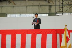 岡山県警察年頭視閲式