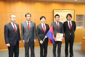 ファジアーノ岡山表敬訪問