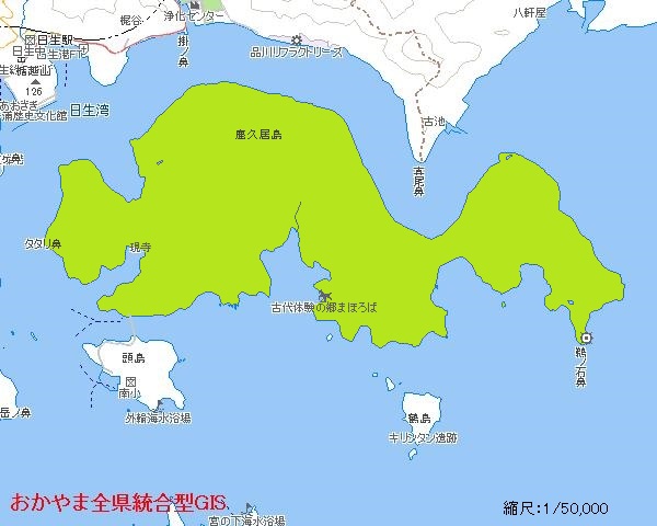 地図（鹿久居島）