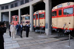 津山まなびの鉄道館視察