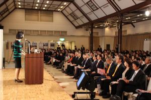 G7（先進7か国）倉敷教育大臣会合公式サイドイベントおかやま教育シンポジウム〔基調講演聴講〕