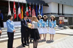 G7（先進7か国）倉敷教育大臣会合〔代表団お出迎え〕