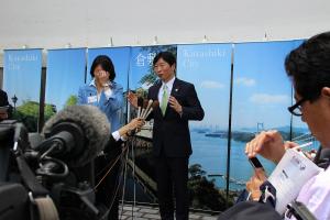 G7（先進7か国）倉敷教育大臣会合〔ぶら下がり取材〕