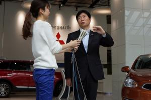 三菱自動車工業株式会社訪問〔ぶら下がり取材〕