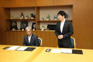三井住友海上火災保険株式会社との地域防災力向上の相互協力に関する協定締結式
