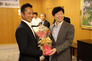 リオデジャネイロオリンピック馬術日本代表原田喜市選手表敬訪問