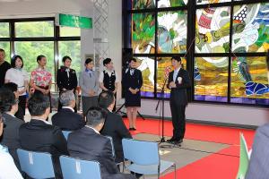 岡山空港利用者3000万人達成記念式