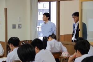 学校視察〔岡山市立桑田中学校〕