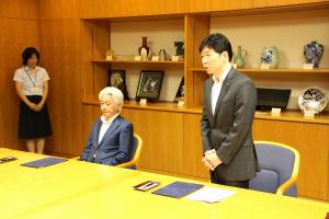 岡山県歯科医師会との災害時の歯科医療救護活動に関する協定締結式