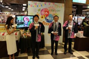 岡山フェアでの県産農産物PR
