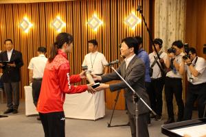 岡山県スポーツ特別顕賞授与式