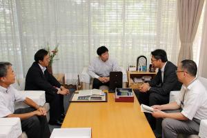 帝人ナカシマメディカル株式会社中島義雄代表取締役会長他表敬訪問