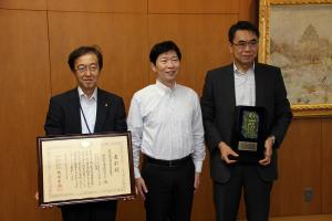 帝人ナカシマメディカル株式会社中島義雄代表取締役会長他表敬訪問
