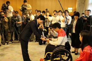岡山県県民栄誉賞及びスポーツ特別顕賞授与式