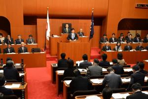 県議会11月定例会開会