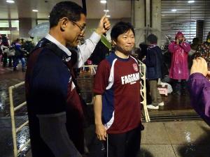 ファジアーノ岡山J1昇格プレーオフ決勝応援〔試合後のぶら下がり取材〕