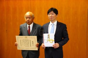 岡山県愛とふれあいの基金に対する寄附金贈呈式〔岡山県民共済生活協同組合〕