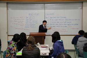 学校視察〔県立岡山城東高等学校・英語集中合宿〕