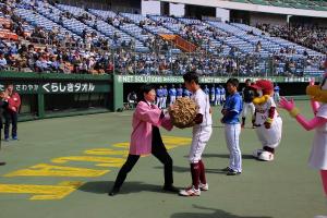 プロ野球オープン戦「楽天イーグルスvs横浜DeNAベイスターズ」試合前セレモニー