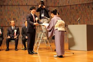 岡山県「内田百閒文学賞」表彰式