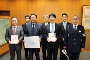 交通遺児就学援助資金等贈呈式〔岡山放送〕