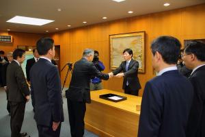 退職者辞令交付