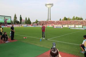 ファジアーノ岡山ホーム公式戦県民応援デー〔試合前セレモニー〕