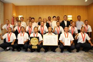 全国高等学校野球選手権大会出場校（おかやま山陽高等学校）表敬訪問